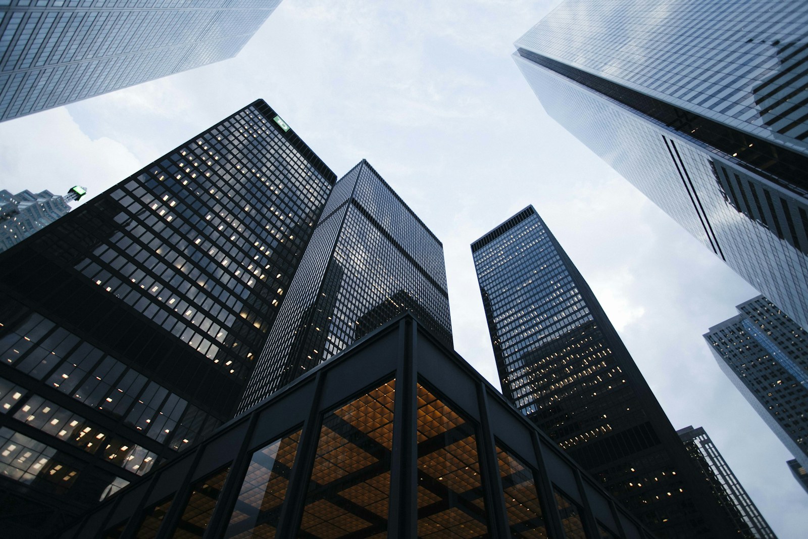 Illustrative photograph of office towers